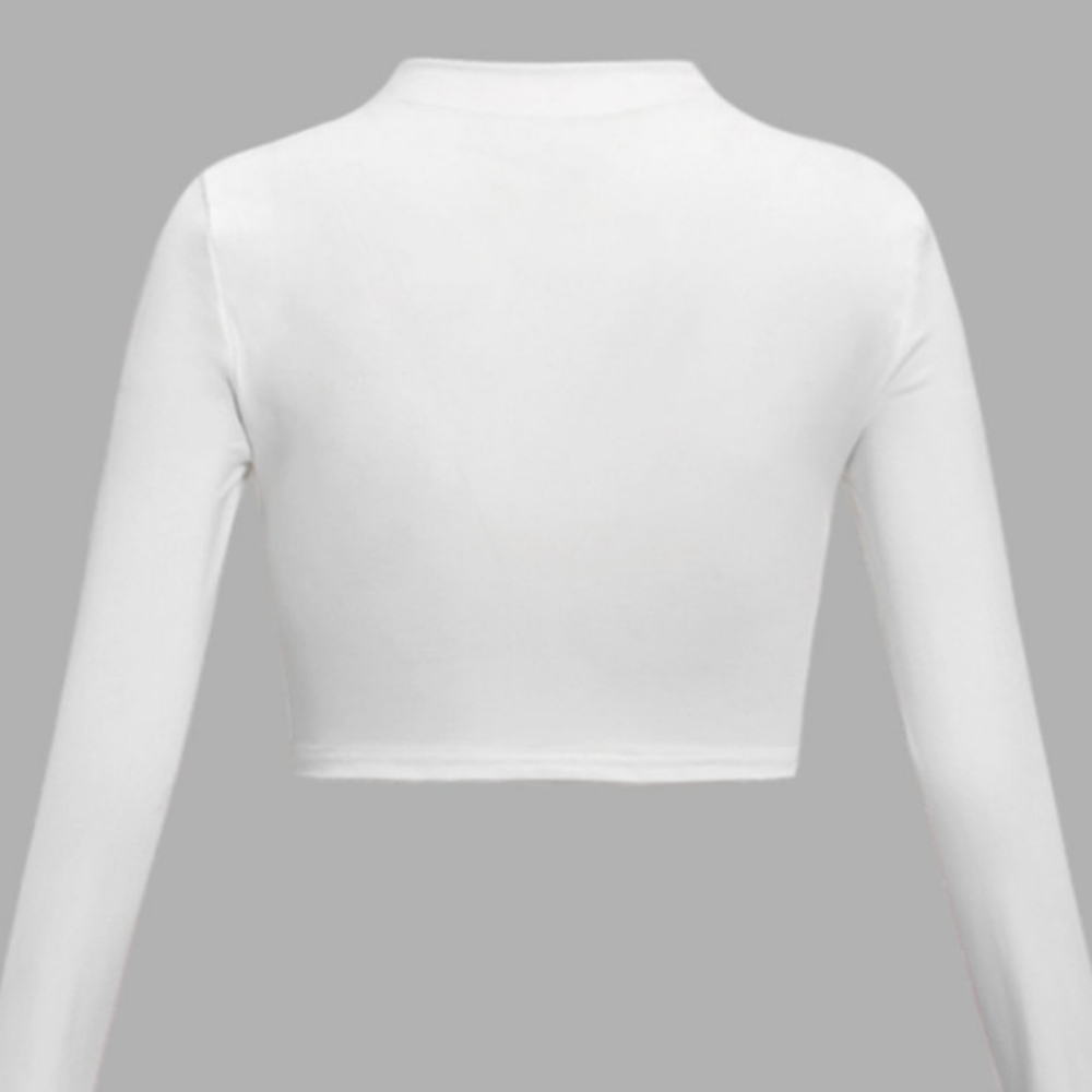 Women's Cartoon Crew Neck White Tee - Picture 3 of 8